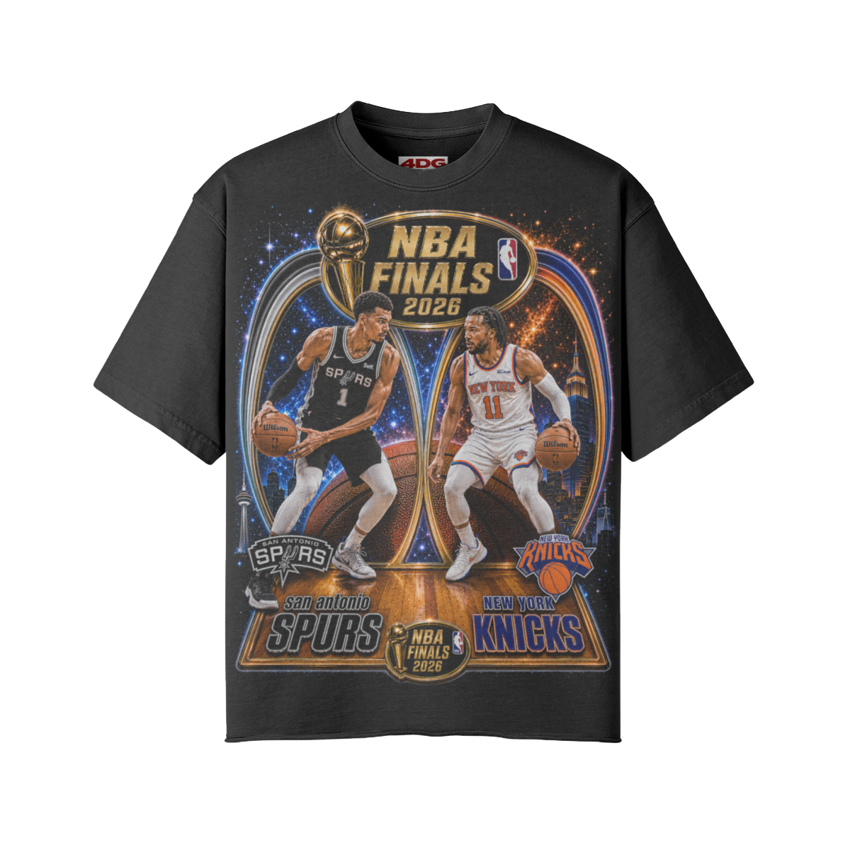 4DG EXCLUSIVE KNICKS VS SPURS TEE